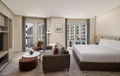 Guest room interior at Diyar Ajwa, Tapestry Collection by Hilton